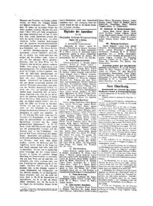 Mitglieder der Ausschüsse für die Deutsche Lehrerversammlung Pfingsten 1896 in Hamburg