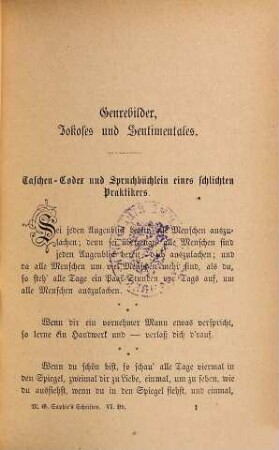 M. G. Saphir's Schriften : (In 26 Bdn.), 6