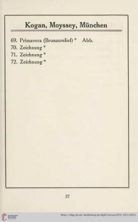 Kogan, Moyssey, München (Nr.69-72)