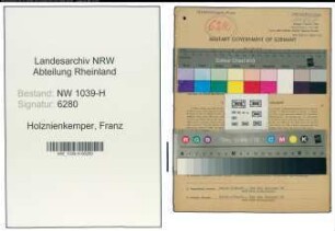 Entnazifizierung Franz Holznienkemper , geb. 28.08.1909 (Angestellter)