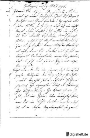 5: Brief von Karl Reinhard an Johann Wilhelm Ludwig Gleim