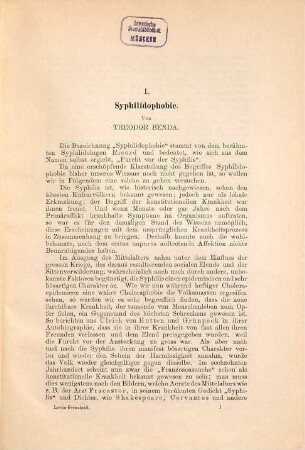 Beiträge zur Dermatologie und Syphilis : Festschrift