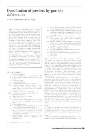 Densification of powders by particle deformation