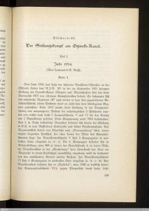 Teil I: Jahr 1916