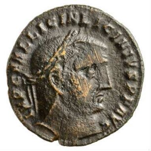 Münze, Follis, 313 - 314 n. Chr.