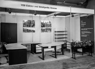 Ausstellungskoje des VEB Elektro- und Metallgeräte Ilmenau