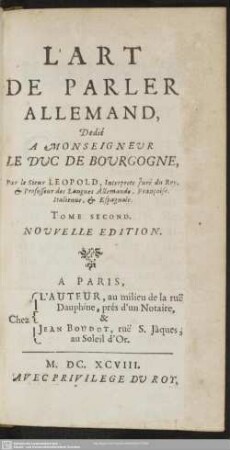 2: L' art de parler allemand