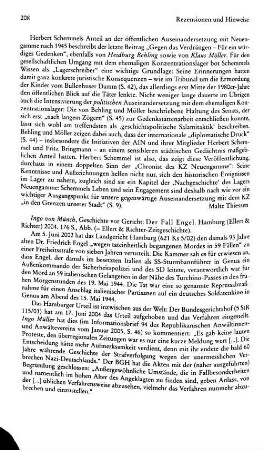 Münch, Ingo von :: Geschichte vor Gericht, der Fall Engel, (Ellert & Richter Zeitgeschichte) : Hamburg, Ellert & Richter, 2004