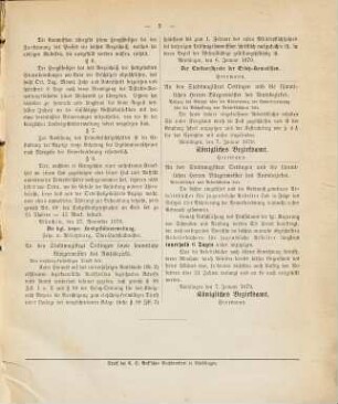 Amtsblatt für das Bezirksamt Nördlingen. 1879