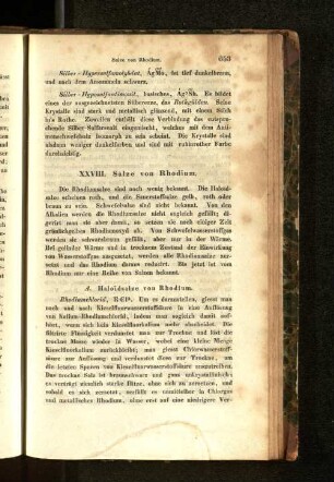 XXVIII. Salze von Rhodium.