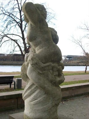 Frau mit Satyr (Barockadaption)