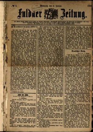 Ausgabe vom Mittwoch, den 02. Januar 1889.