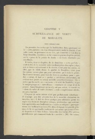 Chapitre V Surveillance ou vertu de moralité