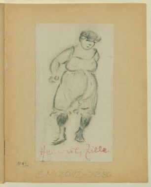 Frau in Unterkleidung