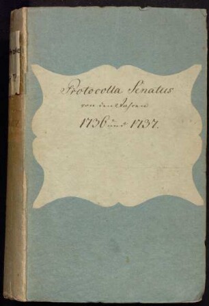 Ratsprotokolle 1736-1737