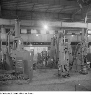 Teilansicht der Ausstellungsfläche des Schwermaschinenbaus