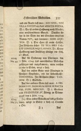 357-392, Jahr 1714, 1715, 1716, 1717, 1718, 1719, 1720, 1721, 1723, 1730.