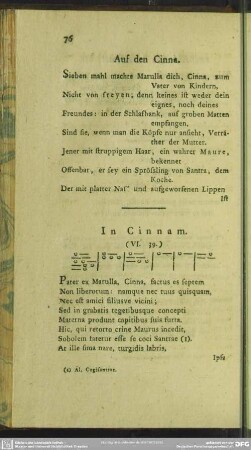 Auf den Cinna
