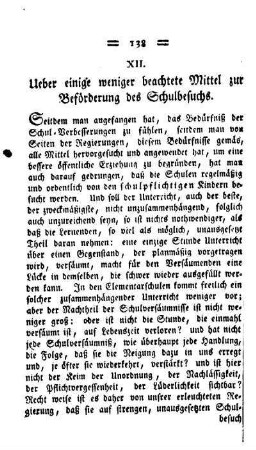 Ueber einige weniger beachtete Mittel zur Beförderung des Schulbesuchs