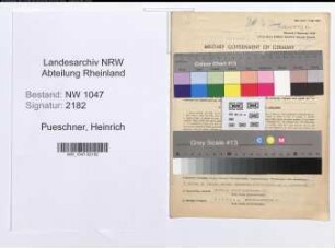 Entnazifizierung Heinrich Pueschner , geb. 15.07.1920 (Beamter)