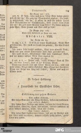 D. Luthers Erklärung der 5 Hauptstücke der Christlichen Lehre.