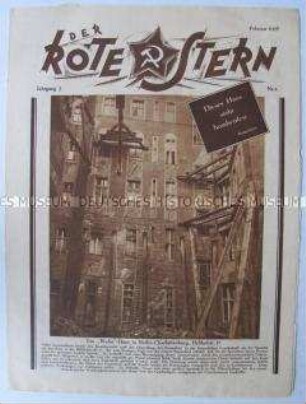 Proletarische Halbmonatszeitschrift "Der Rote Stern" u.a. zum Arbeitskampf der Metallarbeiter in Mitteldeutschland
