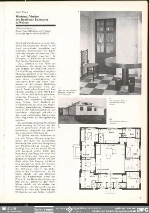 Werkstattarbeiten des Staatlichen Bauhauses zu Weimar : Dokumente um die große Bauhausausstellung in Weimar 1923