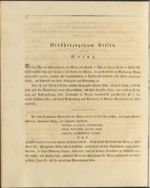 Großherzogthum Hessen.