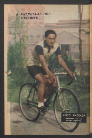 Coco Andrada, destacado valor del ciclismo argentino - [Fotografía] : Estrellas del deporte