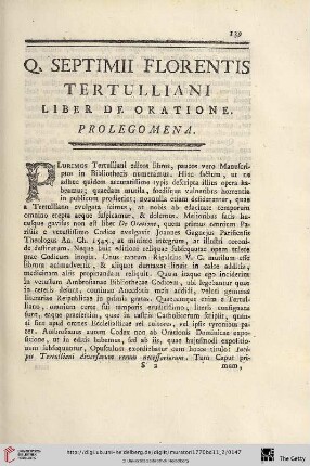 Prolegomena
