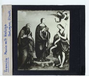 Francesco Francia: Madonna mit hl. Hieronymus und hl. Johannes d. Täufer (Bologna, Pinacoteca)