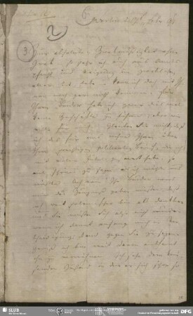 Eigenh. Brief von Friedrich Schleiermacher an August Wilhelm von Schlegel, Berlin, 17.02.1793
