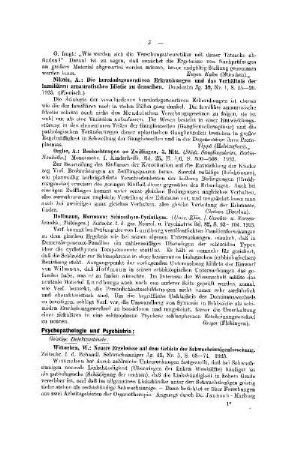 Psychopathologie und Psychiatrie