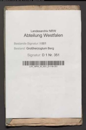 Verpachtung des Gärtnerhauses zu Sassenberg, Rentei Warendorf