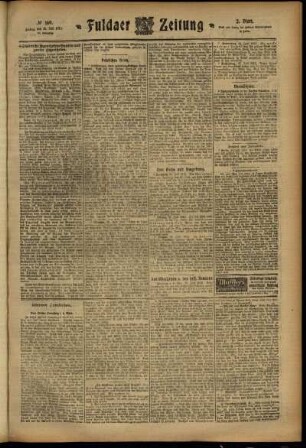 Zweite Ausgabe vom Freitag, den 26. Juli 1912.