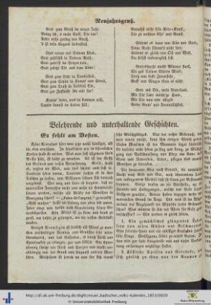 Neujahrsgruß.