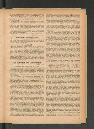 Das Zeitalter des Lebendigen