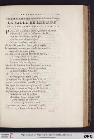 La salle de Mercure