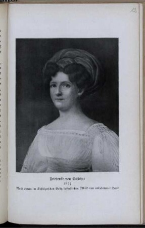 Ill. "Friederike von Schlözer 1825"