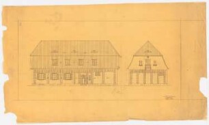 Gutshaus Mendelssohn-Bartholdy (Landhaus Hasenheide), Bernau Umbau: Arbeiterwohnhaus: 2 Aufrisse
