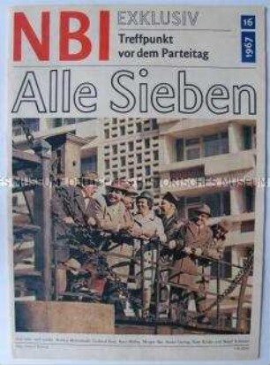 Wochenzeitschrift "NBI" aus dem Vorfeld des VII. Parteitages der SED