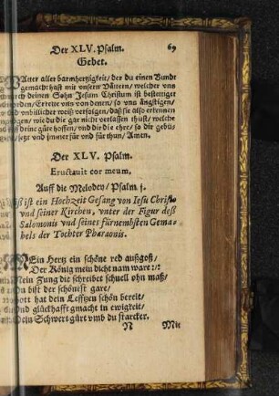 Der XLV. Psalm.
