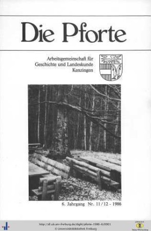 6. Jahrgang: Die Pforte