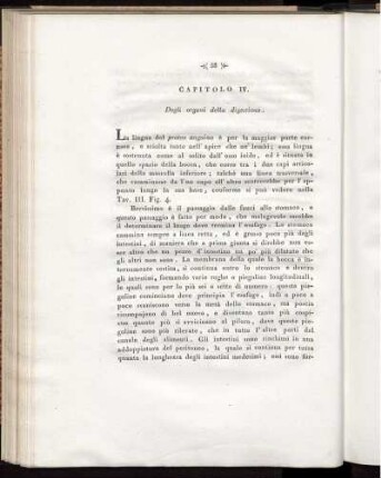 Cpitolo IV. Degli organi della digestione