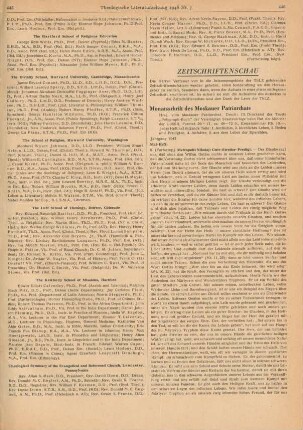 Zeitschriftenschau