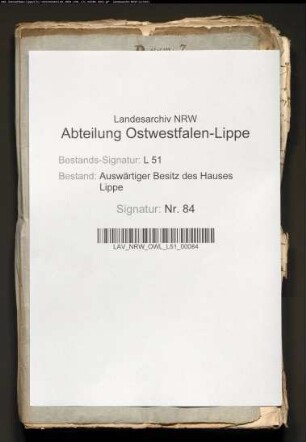 Ausübung diverser Rechte in der Dünner Mark durch Kloster Quernheim, Hilmar von Quernheim, Lippe und Phillip Eberhard von Wrede