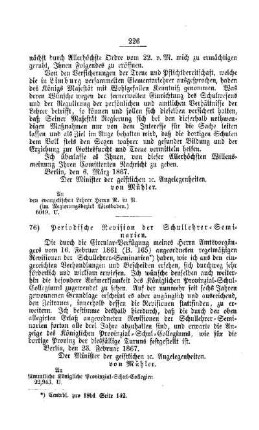 Periodische Revision der Schullehrer-Seminarien : [IV. Seminarien, Bildung der Lehrer und deren persönliche Verhältnisse]