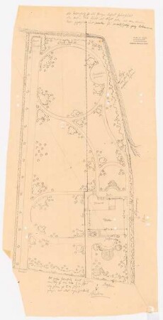 Garten Herbert Franke, Mühlhausen: Vorentwurfsplan