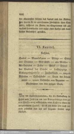 VI. Kapitel. Kahira