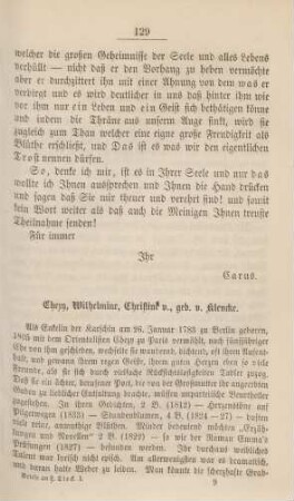 Chezy, Wilhelmine, Christine v., geb. v. Klencke